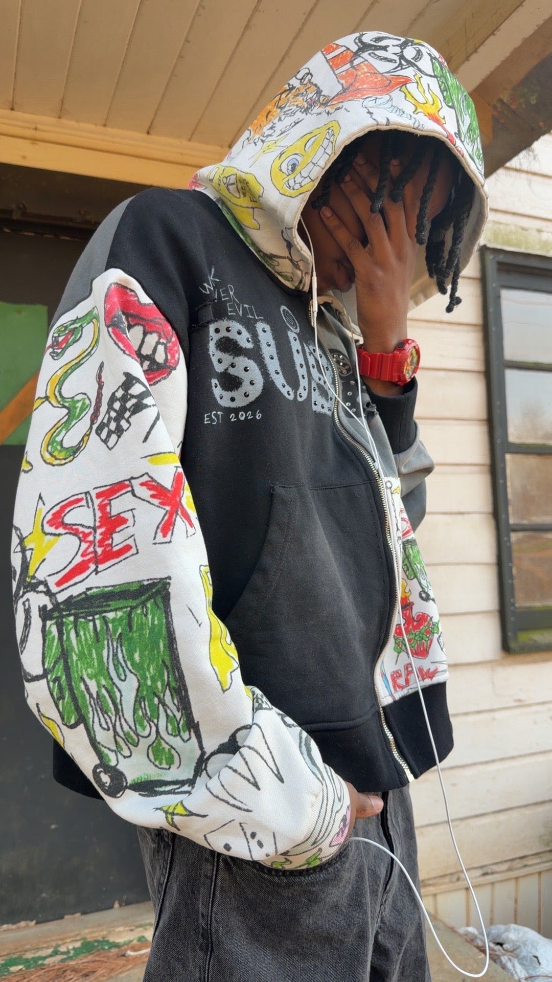 "Overcome Temptation" Zipup